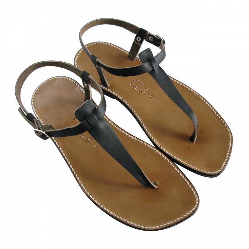Salomé Cuir noir pour homme