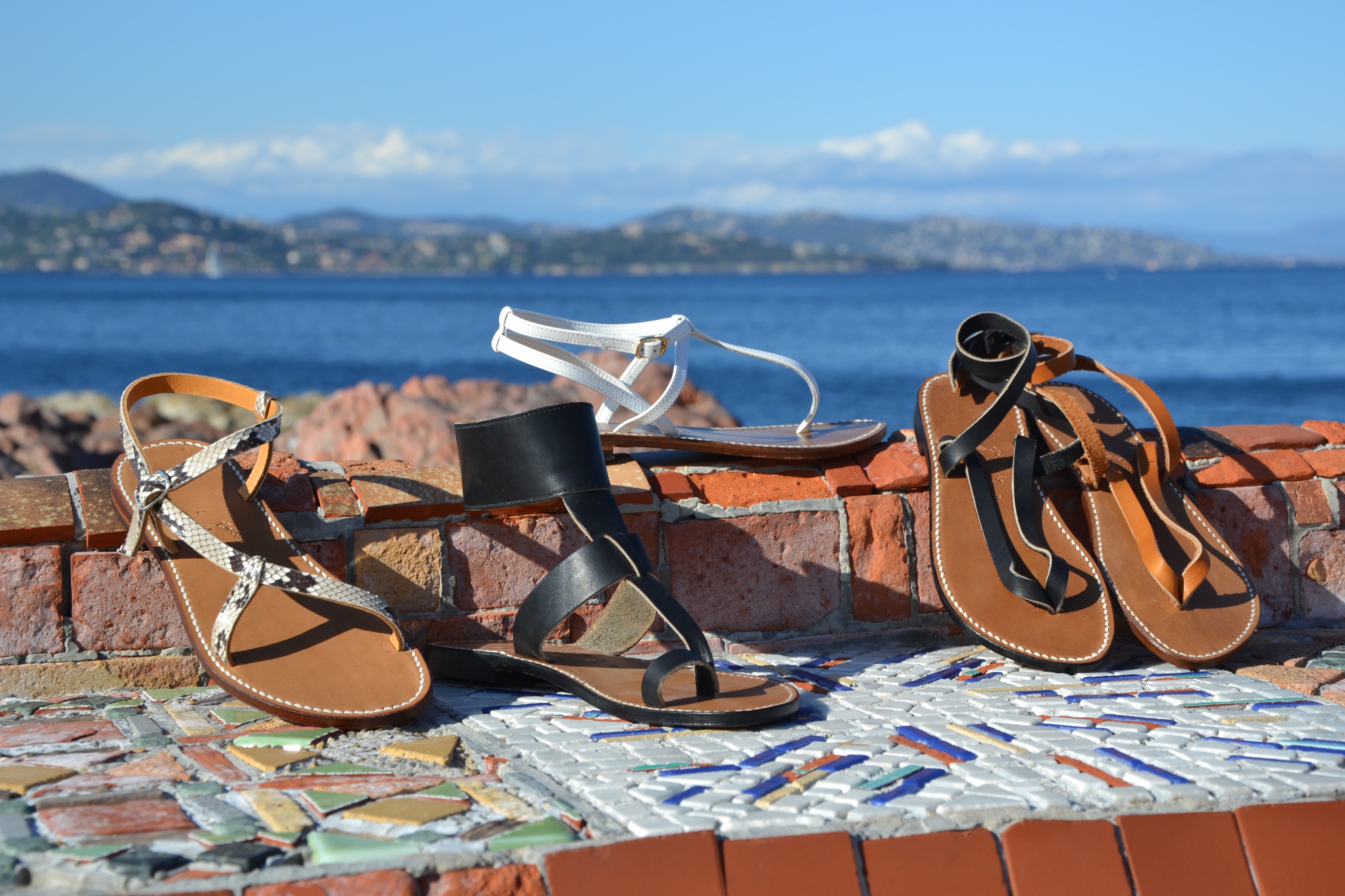 in saint-tropez our new sandals